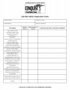 Job-Site Safety Inspection Form Template copy
