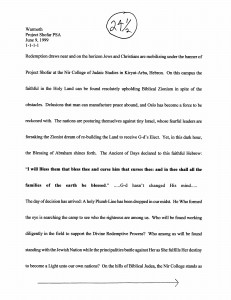 PSA - Radio - Christian Audiences - US Tour 1999
